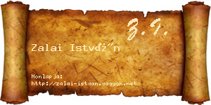 Zalai István névjegykártya